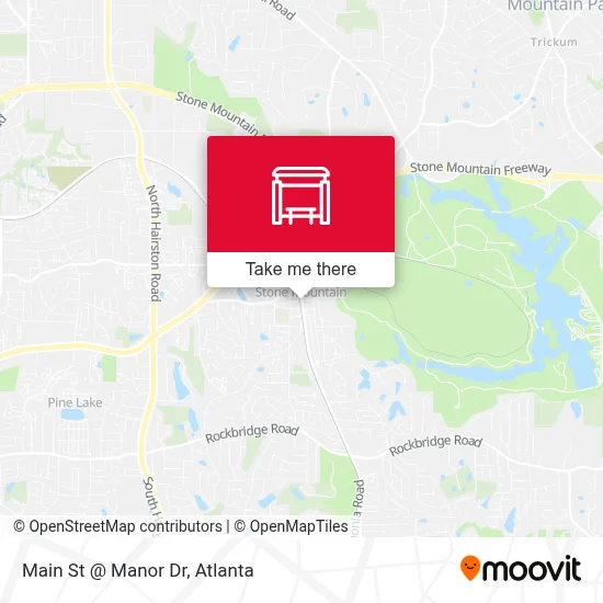 Main St @ Manor Dr map