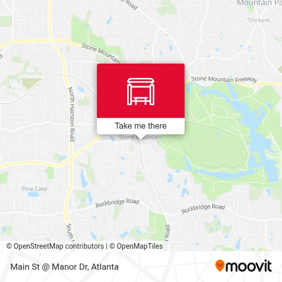 Main St @ Manor Dr map