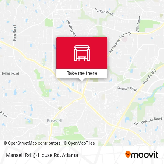 Mansell Rd @ Houze Rd map