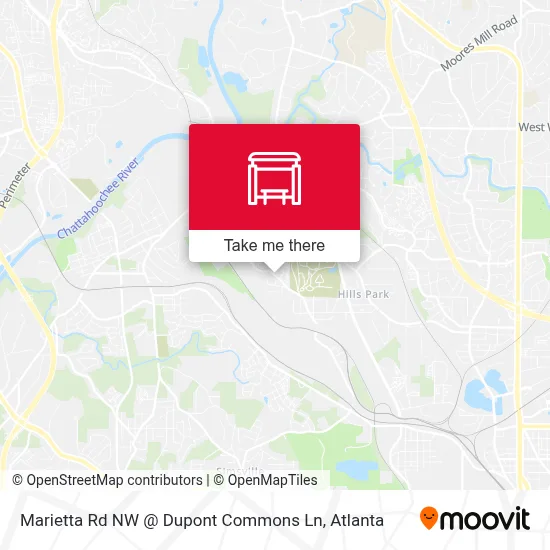 Marietta Rd NW @ Dupont Commons Ln map
