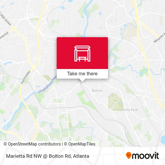 Marietta Rd NW @ Bolton Rd map