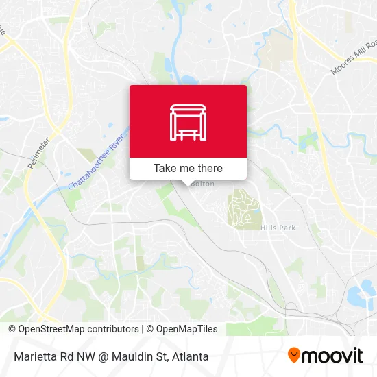 Marietta Rd NW @ Mauldin St map