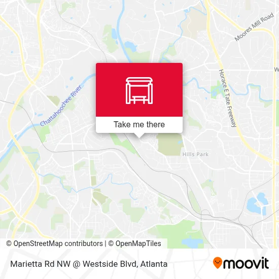 Marietta Rd NW @ Westside Blvd map