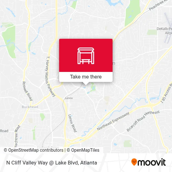 N Cliff Valley Way @ Lake Blvd map