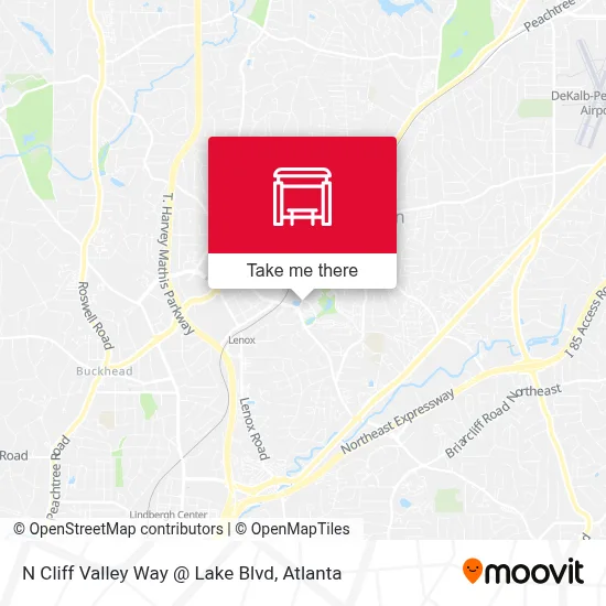 N Cliff Valley Way @ Lake Blvd map