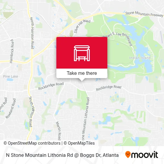 N Stone Mountain Lithonia Rd @ Boggs Dr map