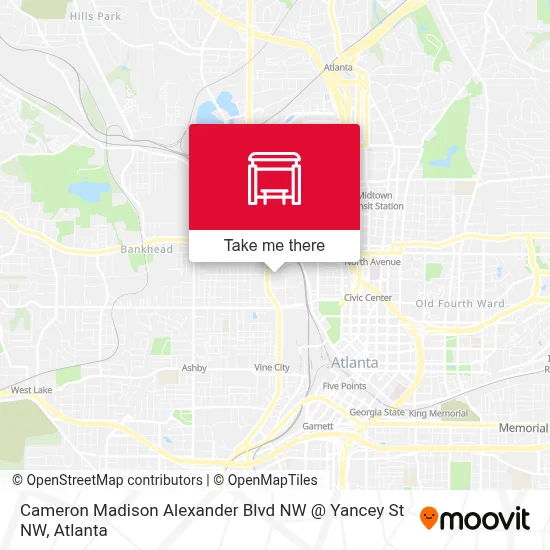 Cameron Madison Alexander Blvd NW @ Yancey St NW map