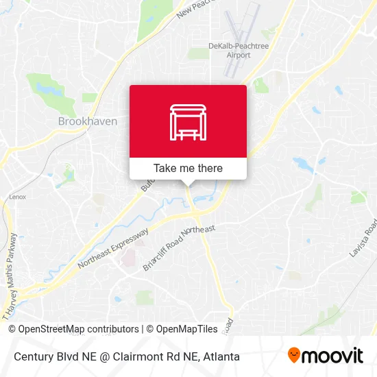 Century Blvd NE @ Clairmont Rd NE map