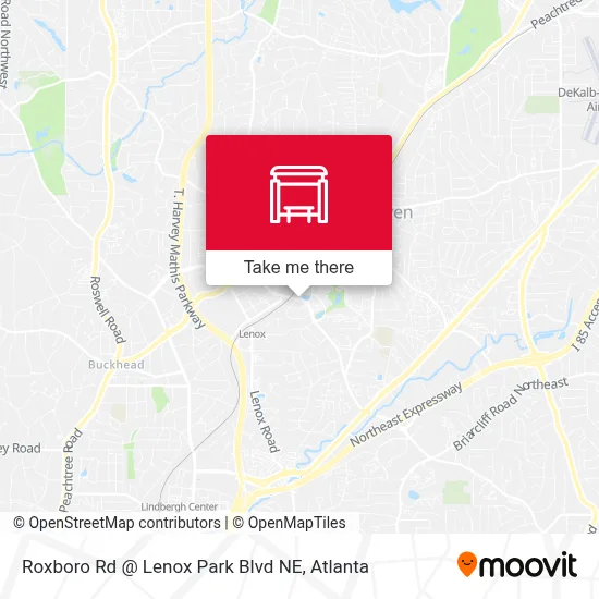 Roxboro Rd @ Lenox Park Blvd NE map