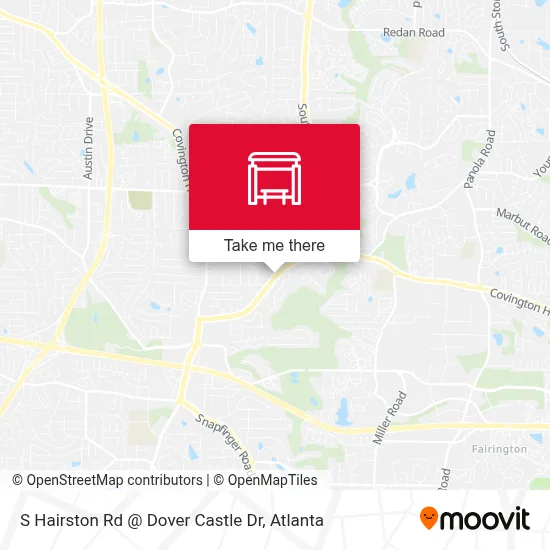 S Hairston Rd @ Dover Castle Dr map