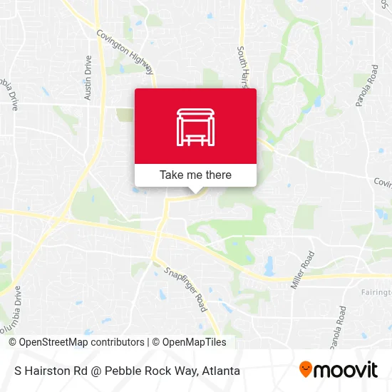 S Hairston Rd @ Pebble Rock Way map