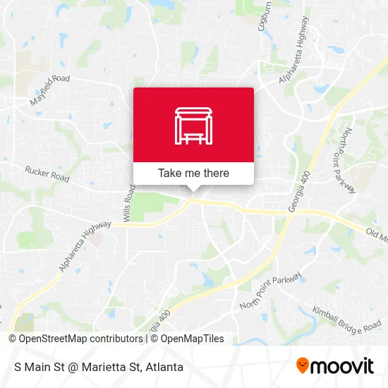 S Main St @ Marietta St map