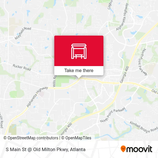 S Main St @ Old Milton Pkwy map