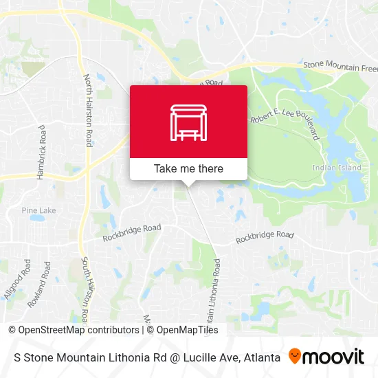 S Stone Mountain Lithonia Rd @ Lucille Ave map