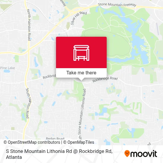 S Stone Mountain Lithonia Rd @ Rockbridge Rd map