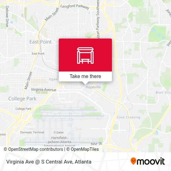 Virginia Ave @ S Central Ave map