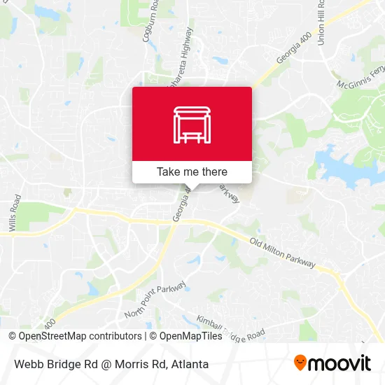 Webb Bridge Rd @ Morris Rd map
