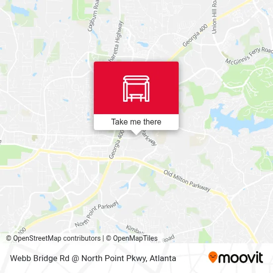 Webb Bridge Rd @ North Point Pkwy map