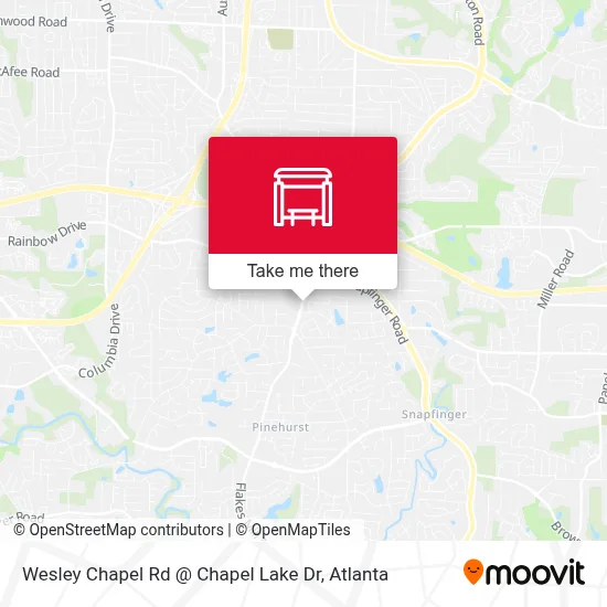 Wesley Chapel Rd @ Chapel Lake Dr map