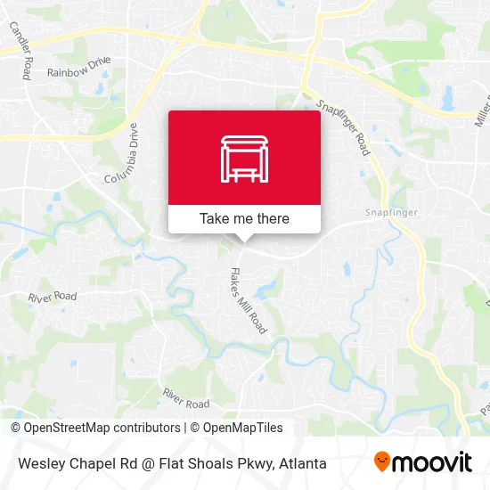 Wesley Chapel Rd @ Flat Shoals Pkwy map