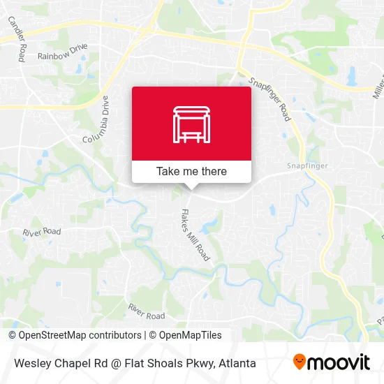 Wesley Chapel Rd @ Flat Shoals Pkwy map