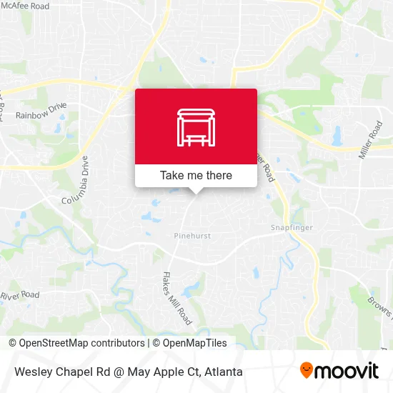 Wesley Chapel Rd @ May Apple Ct map