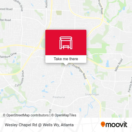 Wesley Chapel Rd @ Wells Wy map