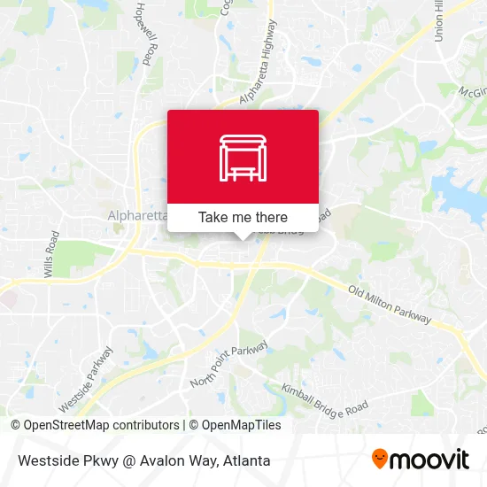 Westside Pkwy @ Avalon Way map