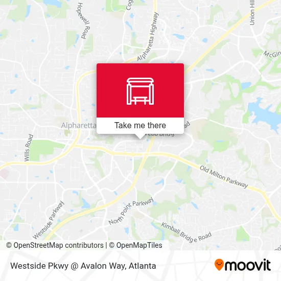 Westside Pkwy @ Avalon Way map