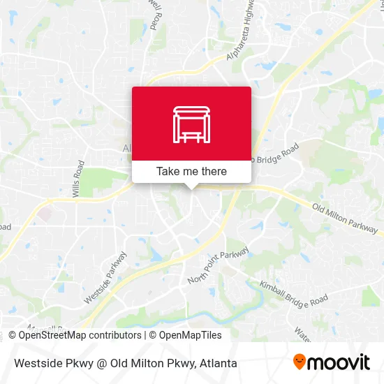 Westside Pkwy @ Old Milton Pkwy map