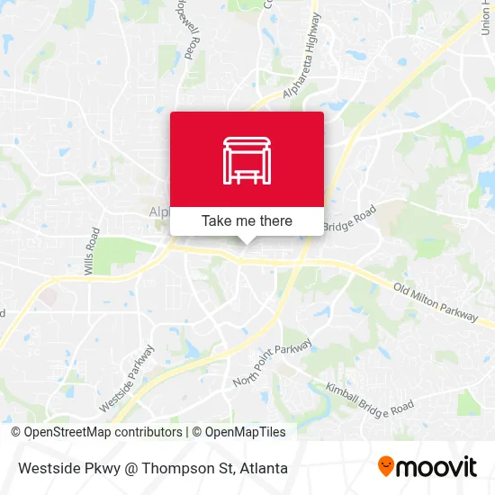 Westside Pkwy @ Thompson St map