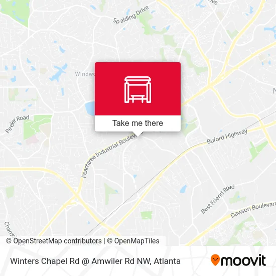 Mapa de Winters Chapel Rd @ Amwiler Rd NW
