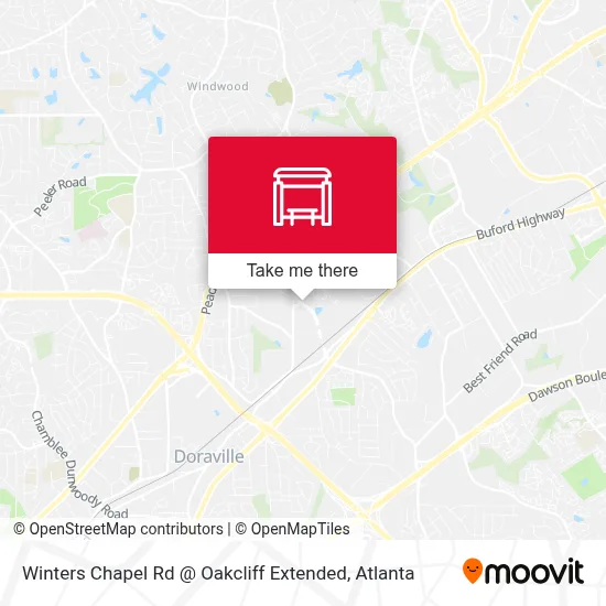 Mapa de Winters Chapel Rd @ Oakcliff Extended