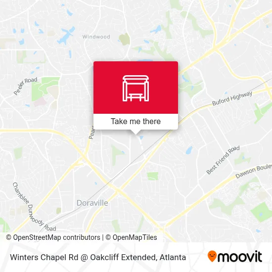 Mapa de Winters Chapel Rd @ Oakcliff Extended