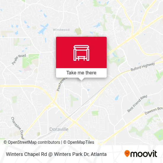 Mapa de Winters Chapel Rd @ Winters Park Dr