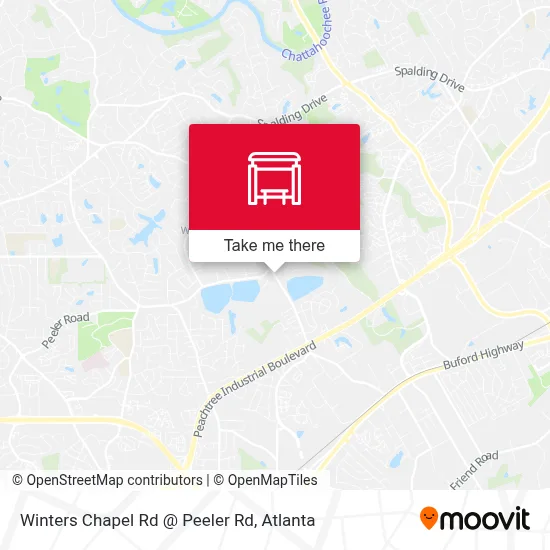 Mapa de Winters Chapel Rd @ Peeler Rd