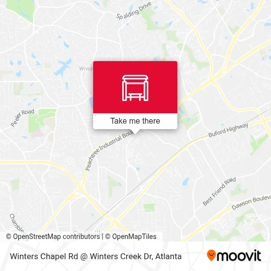 Mapa de Winters Chapel Rd @ Winters Creek Dr
