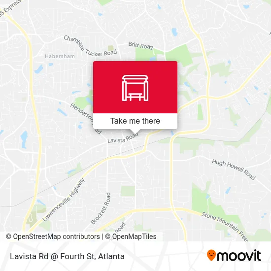 Lavista Rd @ Fourth St map