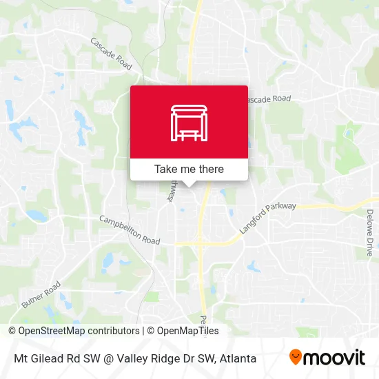 Mt Gilead Rd SW @ Valley Ridge Dr SW map
