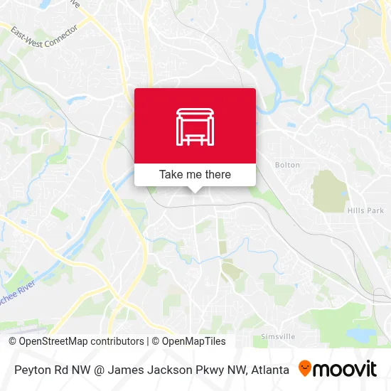 Peyton Rd NW @ James Jackson Pkwy NW map