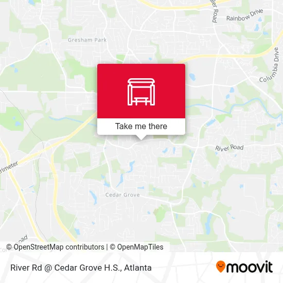 River Rd @ Cedar Grove H.S. map