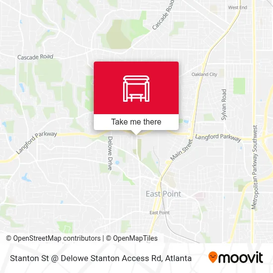 Stanton St @ Delowe Stanton Access Rd map
