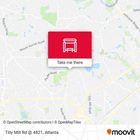 Tilly Mill Rd @ 4821 map