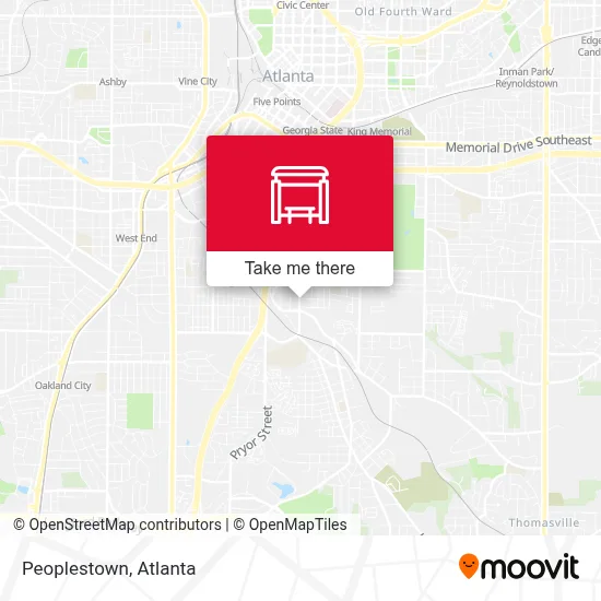 Peoplestown map