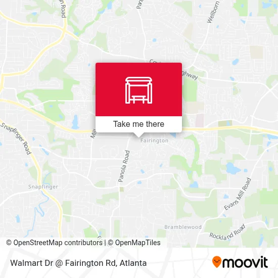 Walmart Dr @ Fairington Rd map
