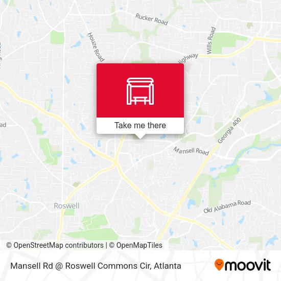 Mansell Rd @ Roswell Commons Cir map