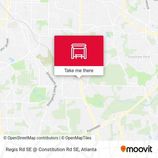 Mapa de Regis Rd SE @ Constitution Rd SE