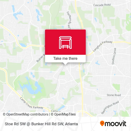 Stoe Rd SW @ Bunker Hill Rd SW map