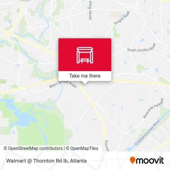 Walmart @ Thornton Rd Ib map