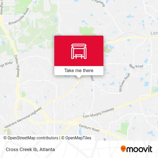 Cross Creek Ib map